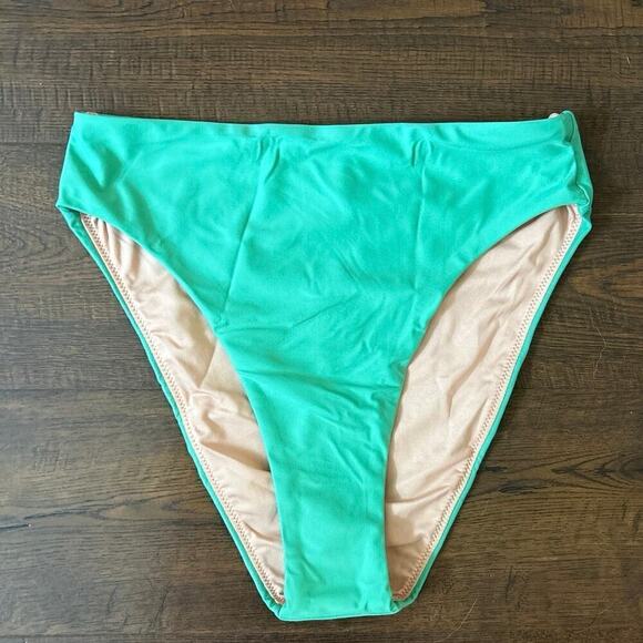 J. Crew High-rise bikini bottom Green Small - Picture 3 of 6